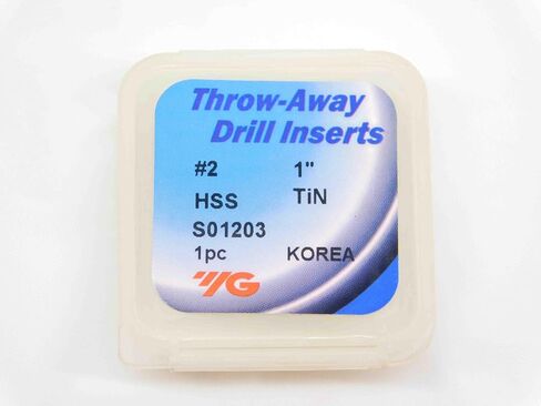 1pc New YG1 1" O.D. Series #2 S01203 M4 TiN Coated HSS Spade Drill Insert 1.0 - DCT-DM2557 in Saudi Arabia