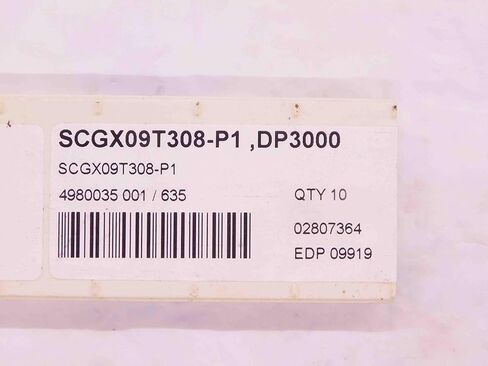 10pcs New SECO SCGX09T308-P1 DP3000 TiCN & Al2O8 Coated Carbide Drill Inserts - EA1177BL5 in Saudi Arabia