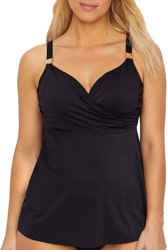 Surplice Underwire Tankini Top D-DDD Cups in Saudi Arabia
