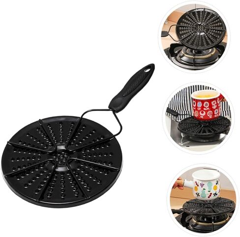 Garneck Heat Diffuser Plate for Induction Cooking Thermal Guide Plate for Even Heat Distribution for Pots Prevents Pot Blackening and Scratching Enamel Material in Saudi Arabia