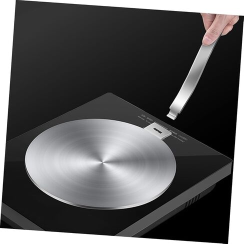 Luxshiny Heat Diffuser Plate with Removable Handle Stainless Steel Induction Converter for Gas and Electric Stoves Even Heat Distribution for Pots and Enamel Cookware Versatile in Saudi Arabia