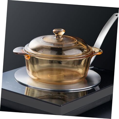 Luxshiny Heat Diffuser Plate with Removable Handle Stainless Steel Induction Converter for Gas and Electric Stoves Even Heat Distribution for Pots and Enamel Cookware Versatile in Saudi Arabia