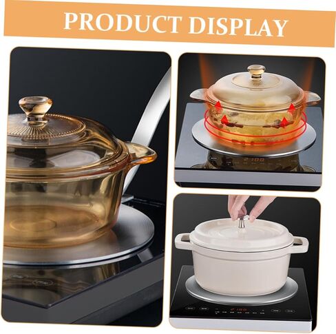 Luxshiny Heat Diffuser Plate with Removable Handle Stainless Steel Induction Converter for Gas and Electric Stoves Even Heat Distribution for Pots and Enamel Cookware Versatile in Saudi Arabia