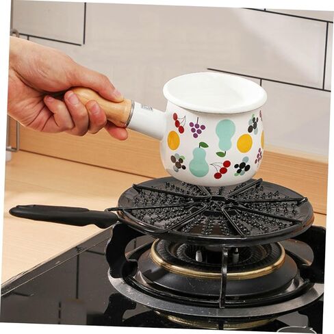 Cabilock Heat Diffuser Plate Enamel Cooking Accessory for Gas Stoves Even Heat Distribution for Pots for Milk Porridge Easy to Clean Hot Insulation in Saudi Arabia