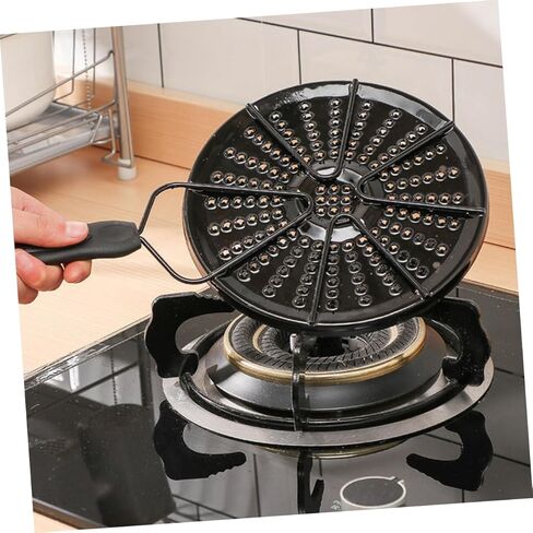 Cabilock Heat Diffuser Plate Enamel Cooking Accessory for Gas Stoves Even Heat Distribution for Pots for Milk Porridge Easy to Clean Hot Insulation in Saudi Arabia