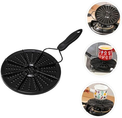 Cabilock Heat Diffuser Plate Enamel Cooking Accessory for Gas Stoves Even Heat Distribution for Pots for Milk Porridge Easy to Clean Hot Insulation in Saudi Arabia