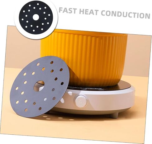 Cabilock 2Pcs Heat Conduction Plate for Induction Cookers Simmer Pots Nonstick and Easy to Clean Cookware Accessory Efficient Heat Distribution for Versatile in Saudi Arabia