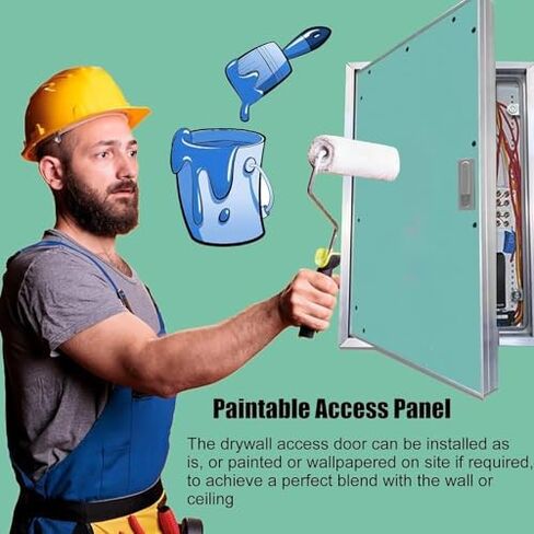 باب لوحة وصول مخفي مقاس 14 × 36 - باب وصول متين من الألومنيوم للحوائط الجافة، مثالي للسباكة السكنية والتجارية، والتدفئة والتهوية وتكييف الهواء، وحلول الفحص الكهربائي in Kuwait