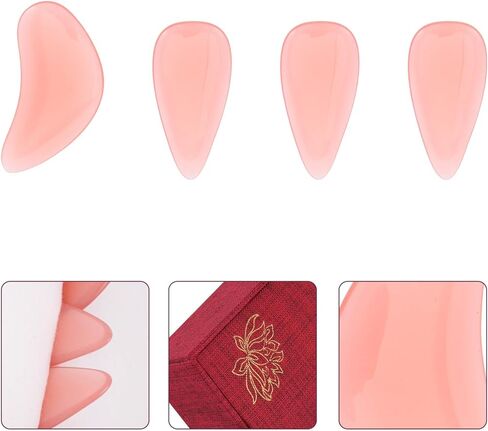 مجموعة أظافر أصابع جوزينج الاحترافية من تويفيان، أغطية حماية كبيرة لأطراف الأصابع من الكريستال الأحمر الرمان للعب جوزينج، ملحق أداة سلسلة قوية لتدريب البالغين in Kuwait