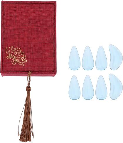 مجموعة ملحقات اللعب Guzheng الاحترافية من Totority، مجموعة أظافر صناعية كبيرة من الكريستال الأزرق، أعواد أصابع واقية من Guzheng لممارسة وأداء البالغين in Kuwait