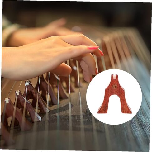 Mikinona 21 Pcs Wooden Guzheng Bridges Support Pillars Light Brown Rosewood Musical Instrument Parts for Guzheng String Replacement and Maintenance in Saudi Arabia