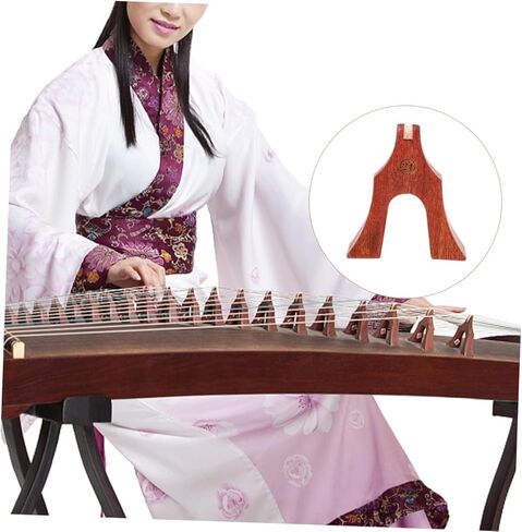 Mikinona 21 Pcs Wooden Guzheng Bridges Support Pillars Light Brown Rosewood Musical Instrument Parts for Guzheng String Replacement and Maintenance in Saudi Arabia
