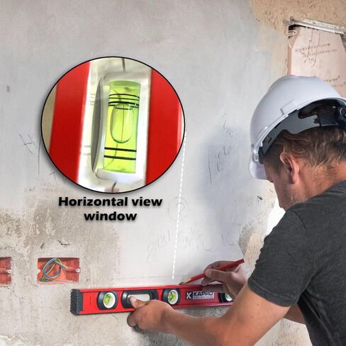 Kapro - 175 MaxPro Heavy Duty I-Beam Level - يتميز بقوارير أفقية ورأسية و+ 45 درجة وموقع راسيا مزدوج الرؤية وقاعدة V-Groove - ألومنيوم - 24 بوصة in Kuwait