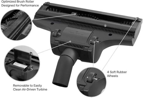 Upgraded Turbo Brush Replacement for ProTeam Backpack Vacuum Cleaners – Replaces Part # 836357 – Deep Cleaning Carpet Tool for Medium to High Pile Rugs, Commercial, Hotel & Office Grade in Kuwait