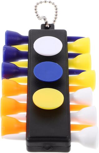 BESTonZON Tee Caddy Keeper Set Golf Tees Ball Markers Divot Tool Keychain Essential Golf Accessories for Convenient Storage Organization in Saudi Arabia