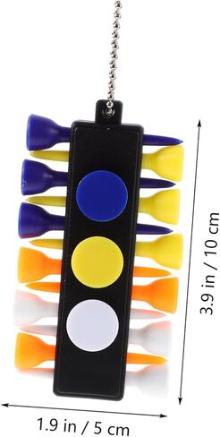 BESTonZON Tee Caddy Keeper Set Golf Tees Ball Markers Divot Tool Keychain Essential Golf Accessories for Convenient Storage Organization in Saudi Arabia