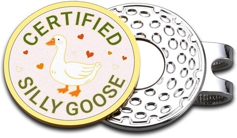Magnetic Goose Golf Ball Marker Hat Clip, Cute Golfs Gifts for Women Men Friends, Funny Valentines Day Gifts for Her Daughter Girlfriend, Birthday Gift for Teen Girls, Golf Accessories for GolfLovers in Saudi Arabia