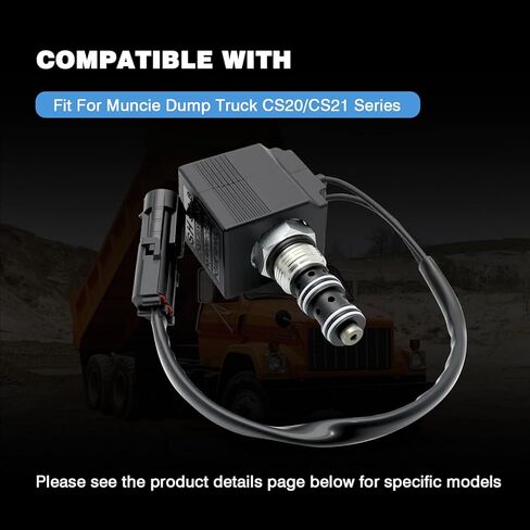 صمام الملف اللولبي PTO لإقلاع الطاقة 12 فولت متوافق مع سلسلة Muncie Dump Truck CS20/CS21 لاستبدال 35T36092 in Saudi Arabia