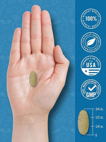 Carlyle Teen Multivitamin for Boys | 60 Caplets | Once Daily | Easy to Digest with Probiotics & Enzymes | with Iron | Non-GMO, Gluten Free in Saudi Arabia