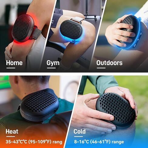 Nekteck Portable Cold Therapy Machine Recovery Therm Cube for Pain Relief, Rechargeable 3-in-1 Heat and Cold Contrast Therapy for Knee, Shoulder, Back, Leg in Kuwait