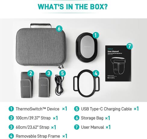 Nekteck Portable Cold Therapy Machine Recovery Therm Cube for Pain Relief, Rechargeable 3-in-1 Heat and Cold Contrast Therapy for Knee, Shoulder, Back, Leg in Kuwait