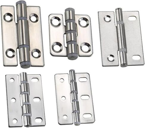 304 Stainless Steel Flat Fixed Folding Belt with Rubber Pad Silent Hinge 1Pcs(36x48mm) in Saudi Arabia