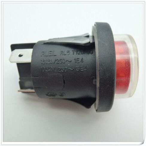 1pc for RLEIL RL5 T125/55 Red Button Pushbutton Switch with Waterproof Cover in Saudi Arabia