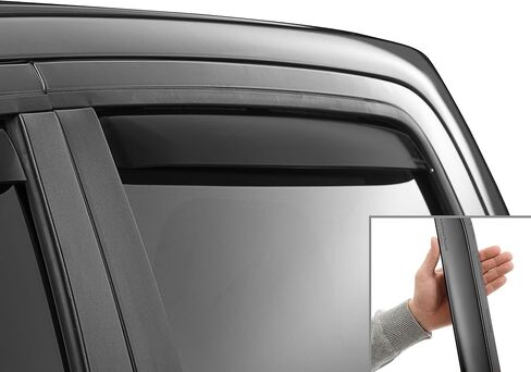 Weathertech مخصص تناسب النافذة الجانبية المنحرفات لشاحنة RAM 1500 TRX ، RAM 1500 ، RAM TRACK 1500 ، RAM 1500 TRX - (81935IM) ، الزوج الخلفي - داكن الصبغة in Saudi Arabia