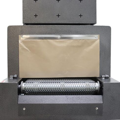 Shrink Wrap Machine Mesh Type Heat Shrink Packaging Machine Electric Tunnel Packaging Equipment with Transparent Furnace for POF PVC (15.8X7.9inch Max Shrink Size) 220V in Kuwait