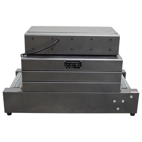 Shrink Wrap Machine Mesh Type Heat Shrink Packaging Machine Electric Tunnel Packaging Equipment with Transparent Furnace for POF PVC (15.8X7.9inch Max Shrink Size) 220V in Kuwait