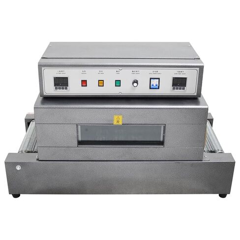 Shrink Wrap Machine Mesh Type Heat Shrink Packaging Machine Electric Tunnel Packaging Equipment with Transparent Furnace for POF PVC (15.8X7.9inch Max Shrink Size) 220V in Kuwait