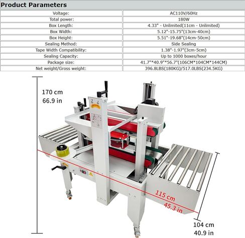 Foam Box Side Sealing Machine Automatic Foam Box Sealing Machine 1000box/h Insulated Cooler Boxes Sealer Automatic Side Sealer, AC110V in Kuwait
