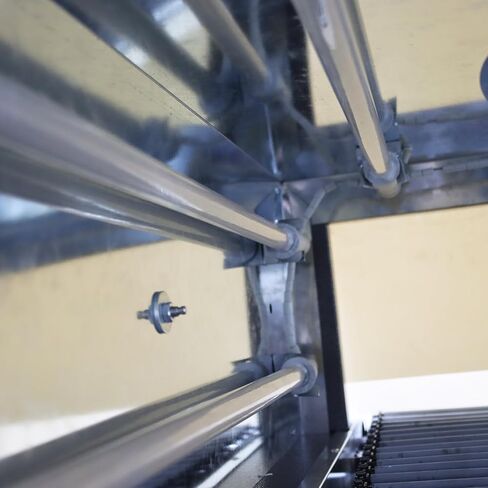 Shrink Wrap Machine Chain Type Heat Shrink Packaging Machine Electric Tunnel Packaging Equipment with Transparent Furnace for POF PVC (15.8X7.9inch Max Shrink Size) 220V in Kuwait