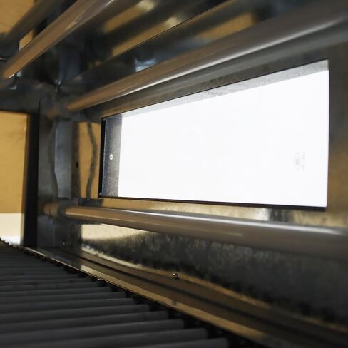 Shrink Wrap Machine Chain Type Heat Shrink Packaging Machine Electric Tunnel Packaging Equipment with Transparent Furnace for POF PVC (15.8X7.9inch Max Shrink Size) 220V in Kuwait