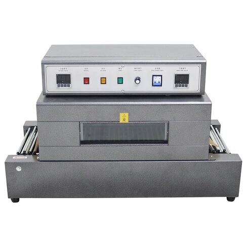 Shrink Wrap Machine Chain Type Heat Shrink Packaging Machine Electric Tunnel Packaging Equipment with Transparent Furnace for POF PVC (15.8X7.9inch Max Shrink Size) 220V in Kuwait