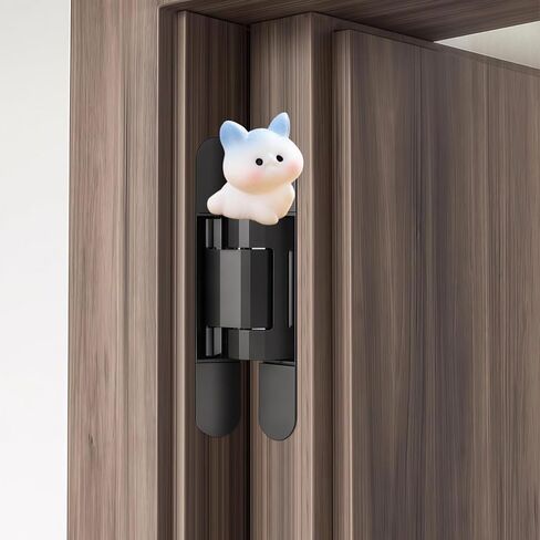 Cute Mini Creative Siamese Cat, White Cat Hinge Heads Decorative Topper Set 4PCS, Home Decoration,Magnetic Hinge Head Toppers Door Hinge in Saudi Arabia