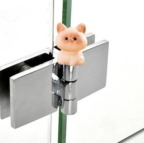 Cute Mini Creative Siamese Cat, White Cat Hinge Heads Decorative Topper Set 4PCS, Home Decoration,Magnetic Hinge Head Toppers Door Hinge in Saudi Arabia