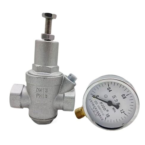 304 Stainless Steel Water Pressure reducing Valve with pressue Gauge DN15-DN50 Water Pressure Regulator/Relief Valves(DN40) in Saudi Arabia