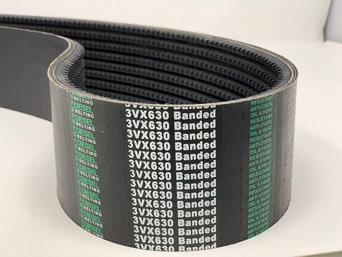 4/3VX630 Banded Cogged V-Belt — 4 Bands, 63in OC — Oil & Heat Resistant, Anti-Static — Industrial Drive in Saudi Arabia