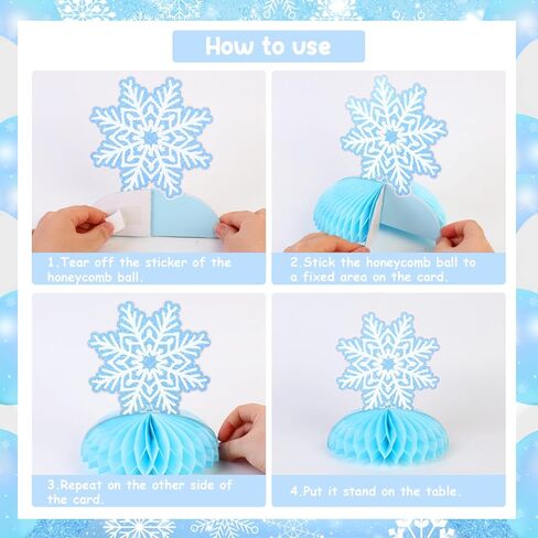 8 Pack Baby It’s Cold Outside Honeycomb Centerpieces Baby Shower Decorations for Girl, Winter Pink White Little Snowflake It’s A Girl Table Toppers Decors Gender Reveal Party Supplies in Saudi Arabia