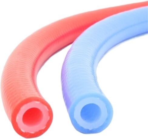 Lfang-Silicone Hose 1 Meter I.D 6~25mm Food Grade Silicone Tube Double Layer High Temperature Pressure Resistance Rubber Hose Steam Pipe, Pressure and explosion proof(Blue,ID 8 x OD 14mm) in Saudi Arabia