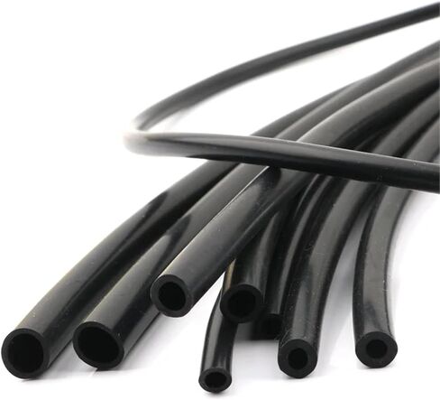 Lfang-Silicone Hose Black Silicone Tube 3~38mm Flexible Rubber Hose Thickened Heat Resistant Air Pump Line 1M, Pressure and explosion proof(4 x 8mm) in Saudi Arabia