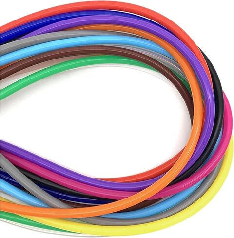Lfang-Silicone Hose 1Meter 9 * 6 Mm Silicone Tube Flexible Rubber Hose Food Grade Soft Drink Pipe Water Connector Colorful Plumbing, Pressure and explosion proof(Yellow Silicone tube) in Saudi Arabia