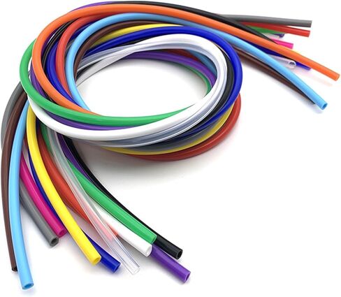 Lfang-Silicone Hose 1Meter 9 * 6 Mm Silicone Tube Flexible Rubber Hose Food Grade Soft Drink Pipe Water Connector Colorful Plumbing, Pressure and explosion proof(Yellow Silicone tube) in Saudi Arabia