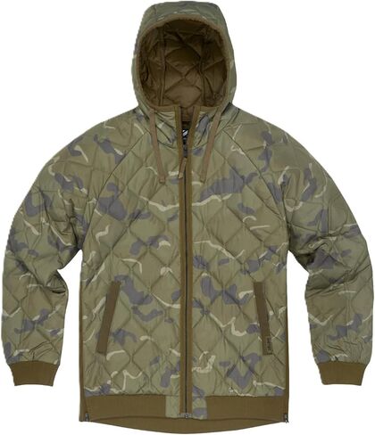 سترة VIKTOS الرجالية Operatus Camo معزولة دافئة وخفيفة الوزن بسحاب كامل مبطنة تكتيكية للاستخدام الخارجي مع غطاء رأس برباط in Kuwait