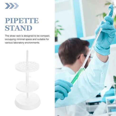 حامل ماصات بلاستيكية عمودية للمختبر من الماصات الدقيقة للمختبر حامل قاعدة مستدير مناسب للاستخدام العلمي والبحثي in Kuwait