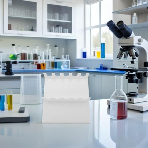 NUOBESTY Plastic Lab Pipette Rack Stand – 5-Hole Micropipette Holder Organizer for Scientific Laboratory Equipment Storage and Test Tube Rack Holder in Saudi Arabia