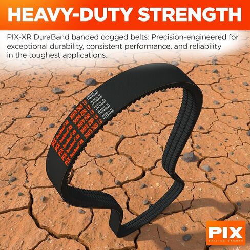 PIX 2HBX87 DuraBand XR HBX V-Belt 90in OC Banded Raw Edge Cogged Belt (2 Bands) - OEM Fits BX87, 2/BX87, BX87/2, 2-BX87, BX87-2, RBX87/2, RBX87-2, 2RBX87, 2-RBX87, 2/RBX87 in Saudi Arabia
