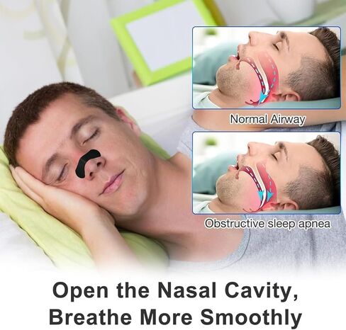 Nasal Strips, Extra Strength Nose Strips for Breathing - Nose Strips Oil & Sweat Proof Adhesive, Universal Fit Snoring Solution (60 Count) in Saudi Arabia