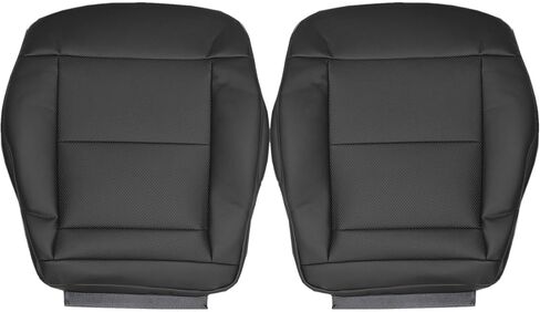 FZJDSD Black Driver & Passenger Side Bottom Microfiber Leather Seat Cover Compatible with Mercedes Benz E-Class E200 E250 E300 E350 2010 2011 2012 2013 2014 2015 2016 in Saudi Arabia